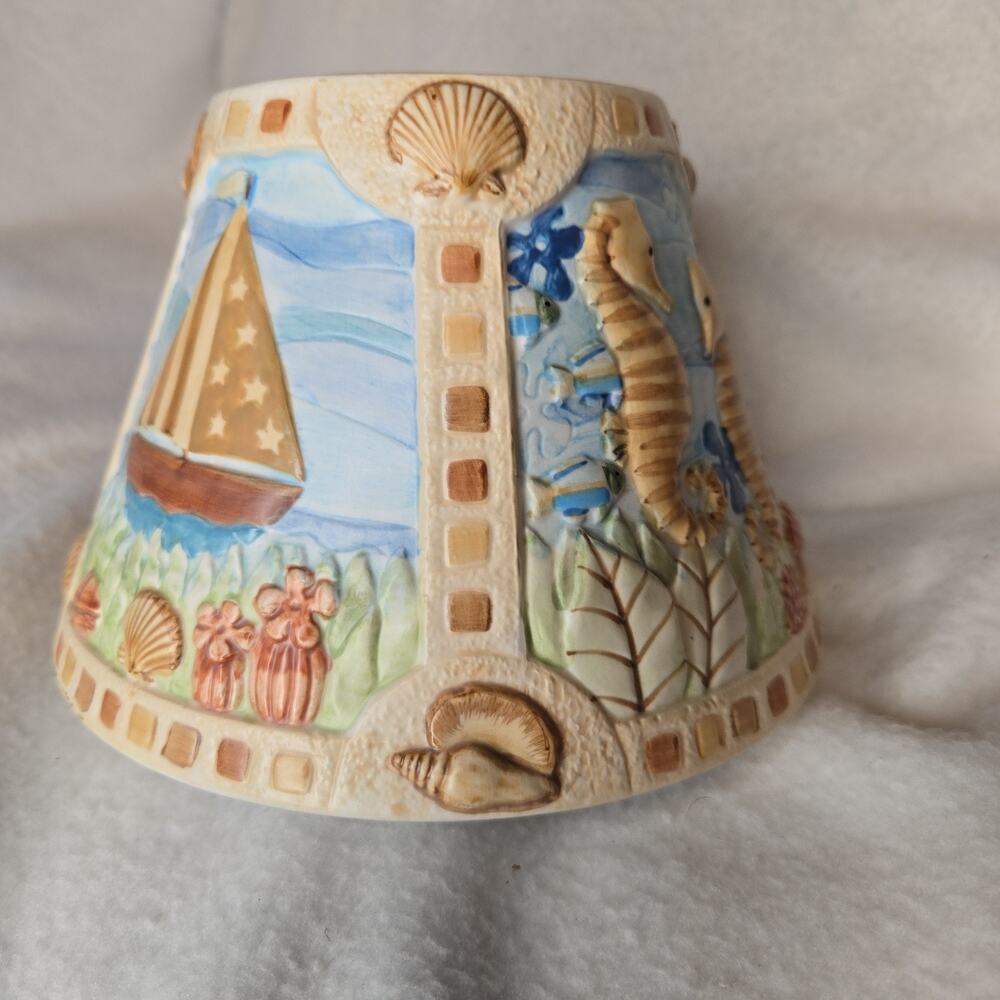 Beach Theme Yankee Candle Ceramic Shade Topper